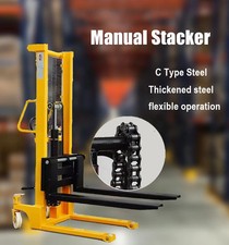 Material handling hydraulic manual pallet stacker forklift 2 tons 1.6 meters 