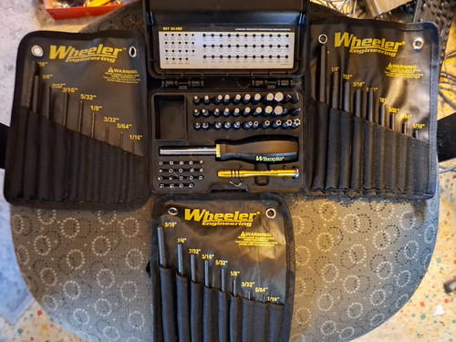 WHEELER ENGINEERING GUNSMITHING DRIVER SET SCREWDRIVER STAR HEX GUNSMITH TOOLS