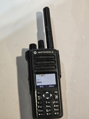 Motorola MotoTRBO XPR7550 UHF Digital Radio AAH56RDN9KA1AN w/ Battery & Antenna - Zdjęcie 4 z 8