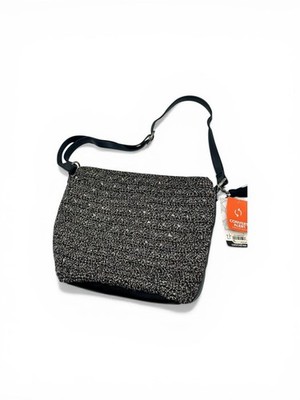 NWT The Sak Black/White Crochet Hobo Style Bag