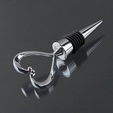 Zinc Alloy Heart-Shaped Wine Bottle Stopper Vacuum Stoppers Wine Stoper