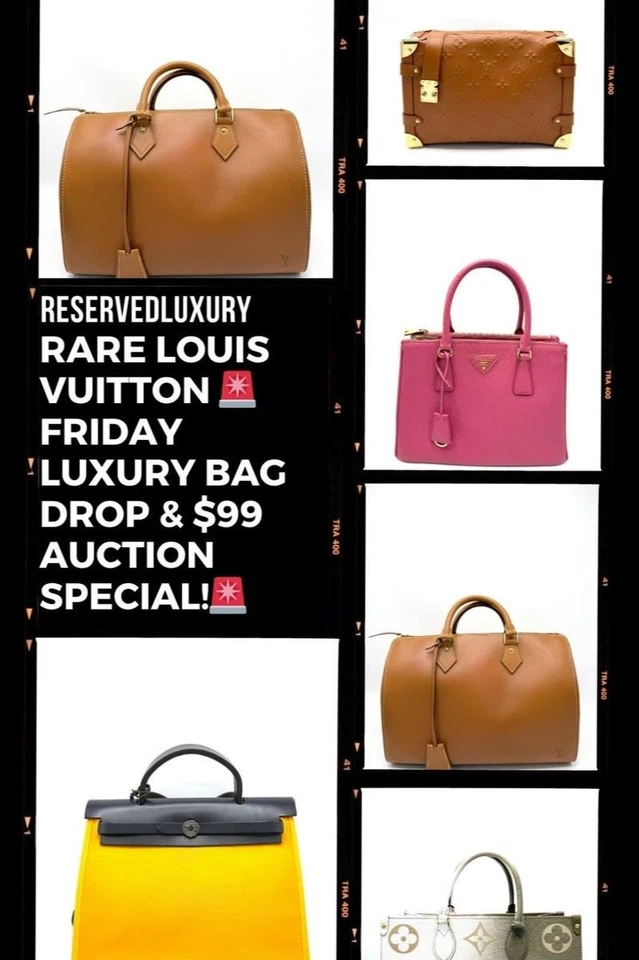 RARE LV FRIDAY BAG DROP👀 & 99 START LUXURY AUCTIONS🔥