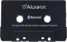 Aluratek Universal Bluetooth Audio Cassette Receiver, Built-in ABCT01F 