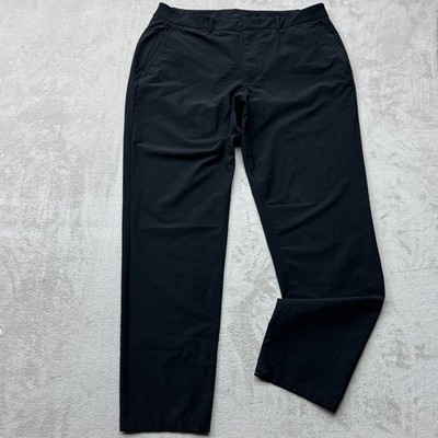 Kit and Ace Technical Trousers Mens 38 Black brrr Cooling Stretch Commuter Pants