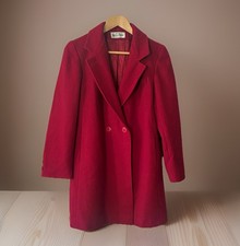 CLEARANCE! 50% OFF! VTG Ashley Scott Petite Red 100% Wool Women’s Coat 4P