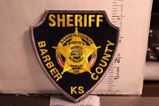 police patch   BARBER COUNTY SHERIFF KANSAS