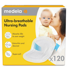 Ultra-Breathable Nursing Pad  120 Count, Highly Absorbent, Breathable and Discr