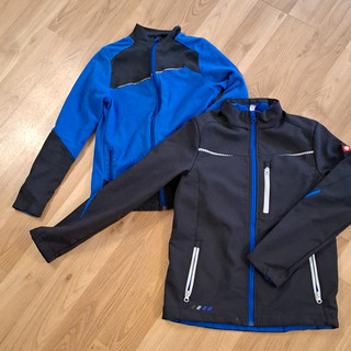 2x engelbert strauss Jacke Softshelljacke und Fleece Gr. 146 blau/schwarz