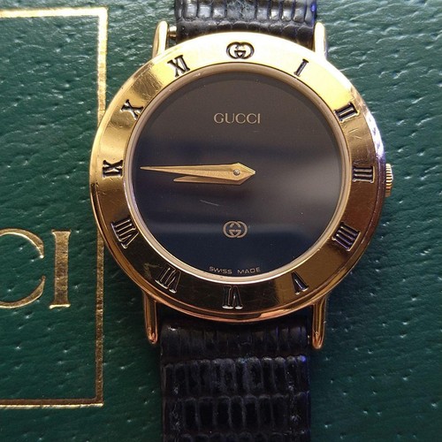 GUCCI 3000L watch quartz round case 