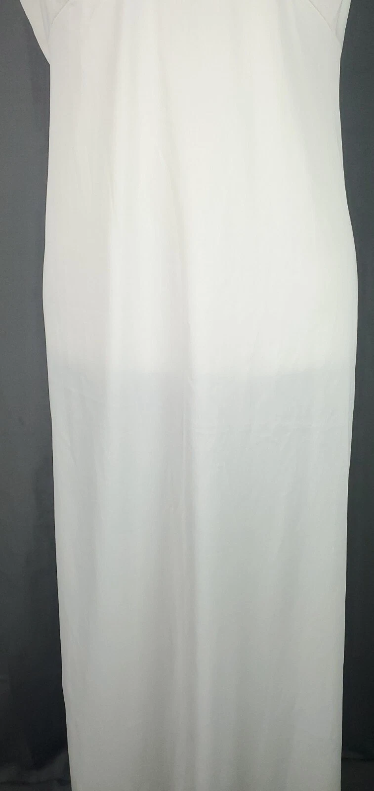 OFF WHITE Vintage Sears slip donna 36 bianco sporco non scivola midi sottoveste Angelic