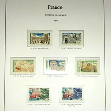 Timbres service  n° 75 à 81  MNH ★★ sans charnières