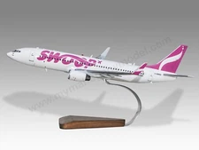 Boeing 737-800 Swoop Desk Wood Airplane New Model Large Scale 1/100