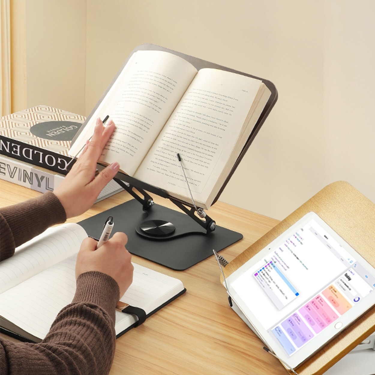 Supporto per Tablet e Libri 360° Pieghevole foto 4