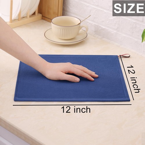 100% Cotton Dish Cloths - Waffle Weave Soft and Absorbent Dish Towels - 6 Pac... - Picture 6 of 8