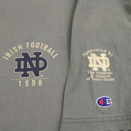 Vintage Notre Dame Shirt Mens XL 90s Football Here Come The Irish NCAA Alumni T - Picture 4 of 14