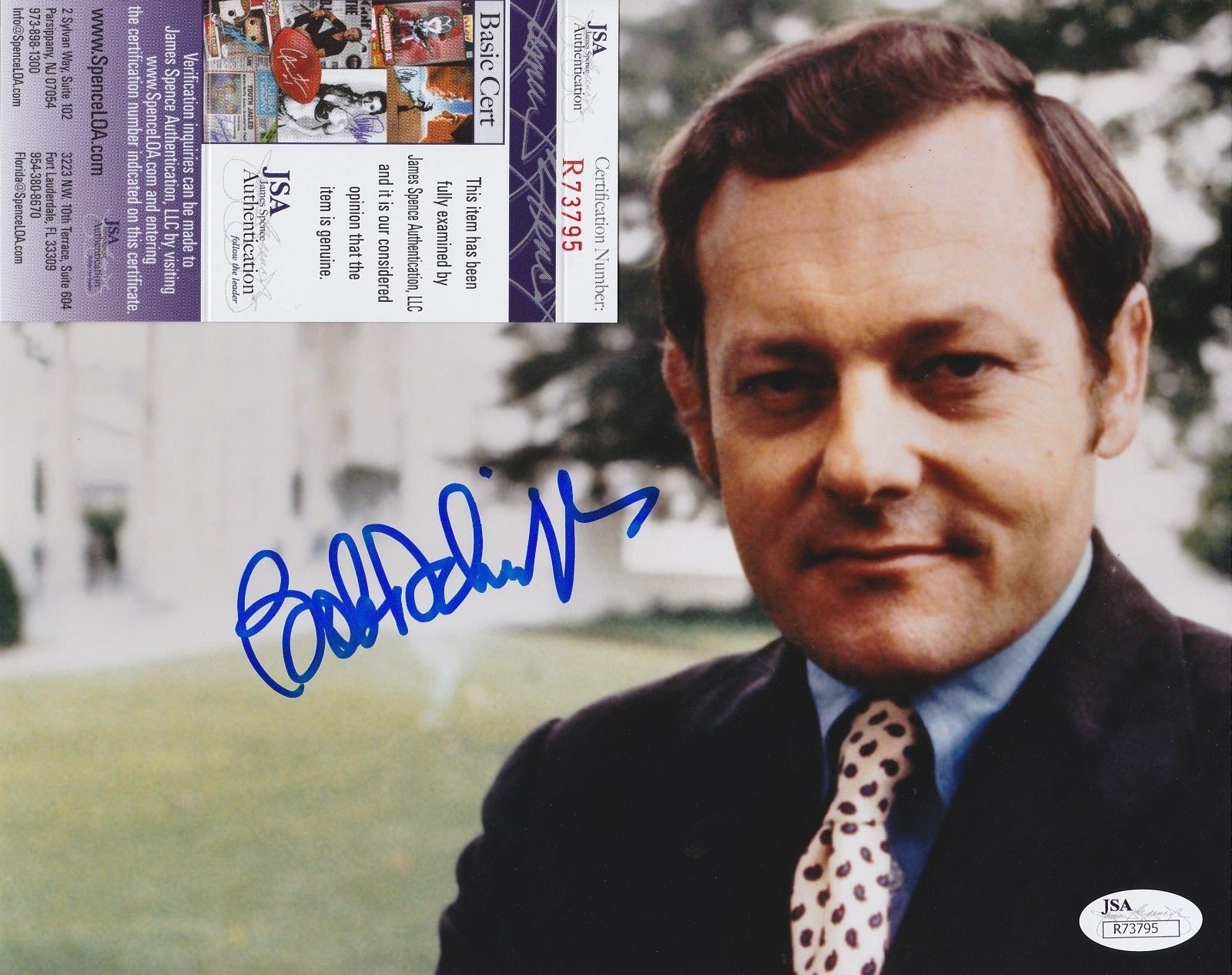 Bob Schieffer Autographed Signed 8x10 Photo w JSA COA #R73795 CBS Face The Nation 60 Minutes 