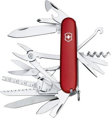 VICTORINOX 1.6795 Swiss Champ TaschenMesser Werkzeug Schere Tool Lupe Feile Säge