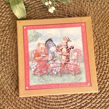Vintage Disney Simply Pooh Tile Trivet Wall Hang Winnie Piglet Eeyore Tigger