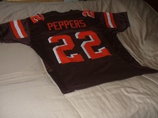 NFL RETIRED JABRILL PEPPERS #22 CLEV BROWNS CLOTH SEWN A+ TRADE SHOW QUALITY NEW