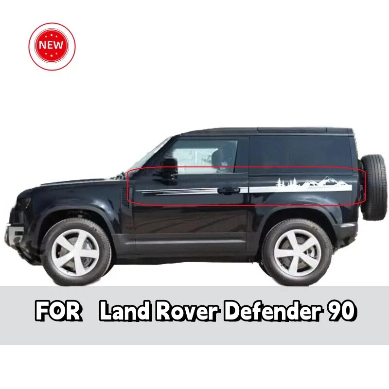 Kit de calcomanías gráficas de cintura a rayas para Land Rover Defender 90 calcomanías de puerta lateral Foto 2 de 4