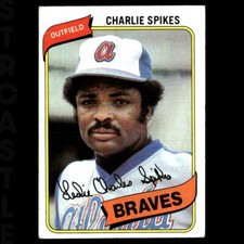 1980 Topps - Charlie Spikes #294 Atlanta Braves ⚾ Baseball Card