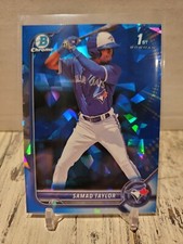 NON AUTO 2022 Bowman Chrome 1st Samad Taylor Sapphire Refractor Blue ROOKIE C3