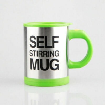 Self Stirring Mug Coffee Cup Tea Automatic Mixer Drink Insulate Stainless 400ml
