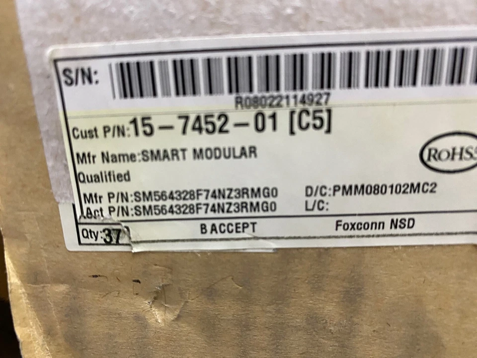 15-7452-01 Cisco Approved 256MB PC133 133MHz non-ECC SDRAM SODIMM RAM Memory - Image 2 of 4