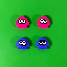 Joy-Con Thumb Grips | Ink Fighter Video Game-Inspired Design | PINK & PURPLE