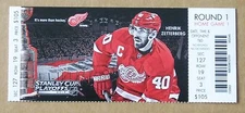 Red Wings Henrik Zetterberg 2013 Playoffs Round 1 ticket stub  