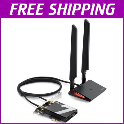 Advanced WiFi 7 PCIe Card with Multi-Directional Antennas - Ideal for Gaming