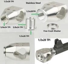 Stainless Steel 1/2x28 Thread Tanker Muzzle Brake Compensator For 350 Legend