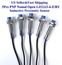 5Pcs NO LJ12A3-4-Z/BY Inductive Proximity Sensor Switch PNP DC6V-36V US     