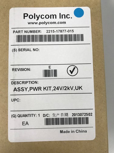 Polycom PSU 2215-17877-015 for IP321,331,335 **NEW** Free Delivery - Picture 2 of 2
