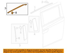 Honda Oem 11-17 Odyssey Side Loading Door Exterior Trim-belt Molding 72950tk8a01 Honda Oem 11-17 Odyssey Side Loading Door Exterior Trim-belt Molding 72950tk8a01