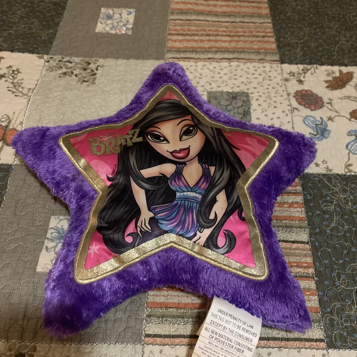 Bratz star purple pillow
