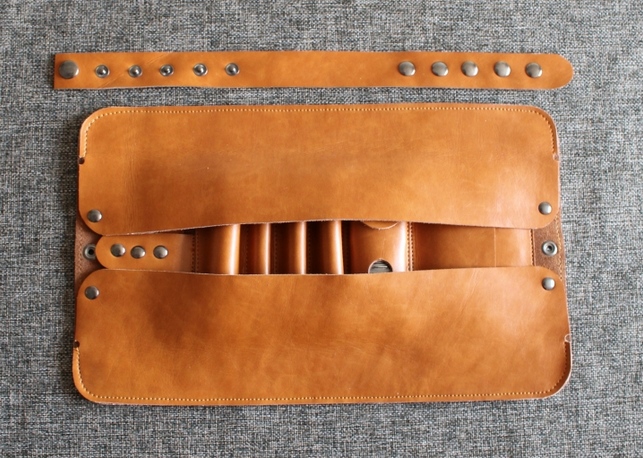 Sac étui En Cuir Marron Pour Outils / Tuyaux - Modèle W929 - Neuf Sous Emballage