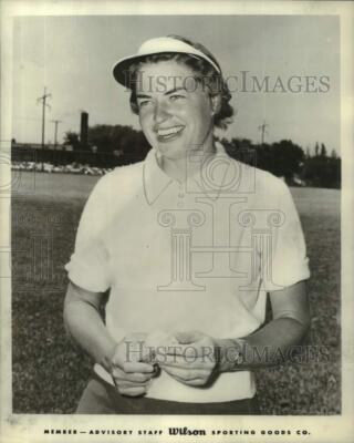 1960 Press Photo Betsy Rawls, miss a put at Western Open Tournament in