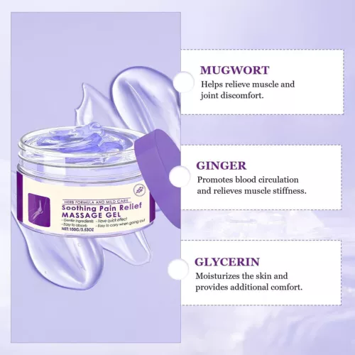 Kresin Joint Pain Gel Purple Gel, Kresin Soothing Pain Massage Gel Neck 100g 1-5 - Picture 10 of 17
