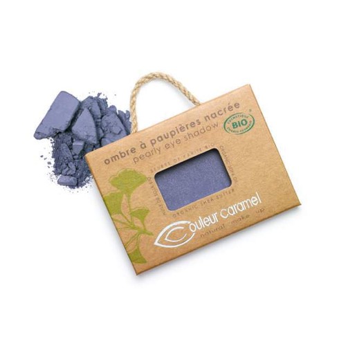 Fard à Paupières Nacré Bio Couleur Caramel - Nuance 046 Bleu Violet - 100% Ingrédients Naturels