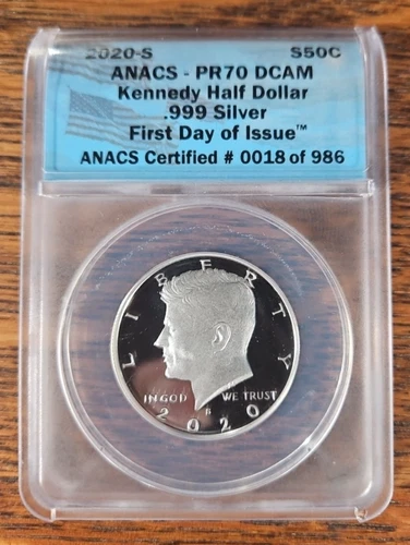 2019-S PF70 Silver Kennedy Half Dollar US Mint Set NGC Limited Edition