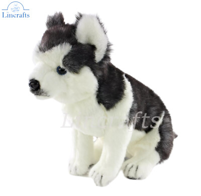 Hansa Husky Welpe 6969 Plüschtier Stofftier Hund verkauft von Lincrafts UK Est. 1993  