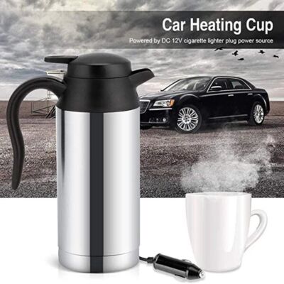 12V 750ml Car Electric Heating Mug Drinking Cup Travel Kettle