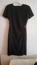David Warren New York vintage cocktail dress ruched detail little black dress 6