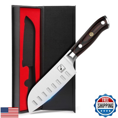 imarku Santoku Knife Chef Knife 5 inch Ultra Sharp Asian Knife Japanese Chef 