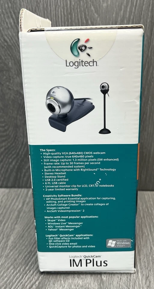 Logitech IM Plus Quick Cam BONUS Headset and Stand NEW - Image 2 of 4