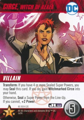 CIRCE WITCH of AEAEA DC Comics Deck Building Game card JUSTICE LEAGUE DARK