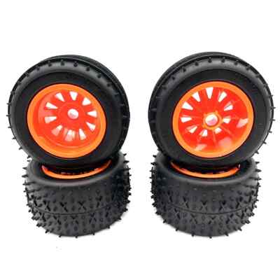 ORANGE WHEEL TIRE SET Dyna Blaster Blitzer Beetle RC Tamiya 9335134 50449 50450