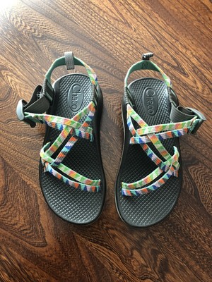 camper turquoise chacos