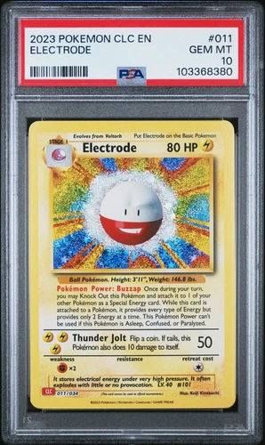 2023 Pokemon Clc-TCG Classic Charizard & Ho-Oh Ex Deck #011 Electrode PSA 10